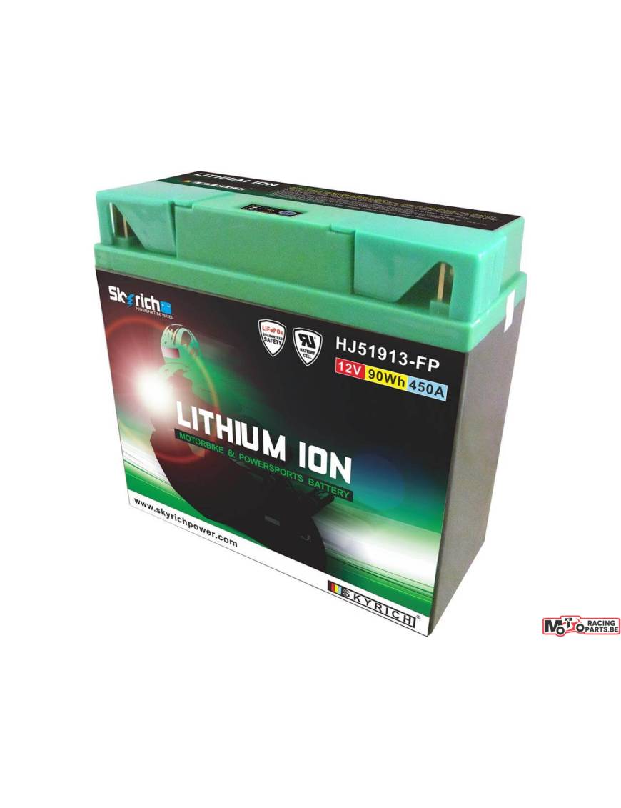 Batterie moto lithium 12v Ion SHIDO LT12B-BS Sans Entretien
