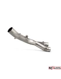 Akrapovic Slip-On Track day Link pipe/Collector Yamaha YZF-R1/R1M