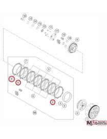 Clutch disc KTM 90232211000 KTM Duke 250/390 - RC 390