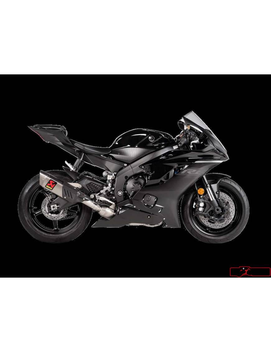 Link pipe Akrapovic Kit Track Day Yamaha YZF R6 2008 to 2023 453