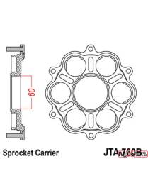 Rear sprocket carrier JT Sprockets 6 silentbloc