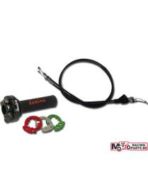 Poignée de gaz Domino Racing XM2 + kit cables de gaz Honda CBR600 RR / CBR1000 RR