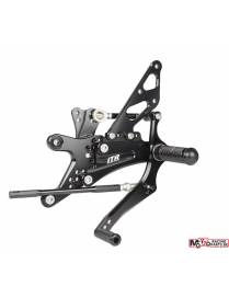 Multi adjustable rear sets ITR Racing type 1 Yamaha YZF-R1 2004 to 2006